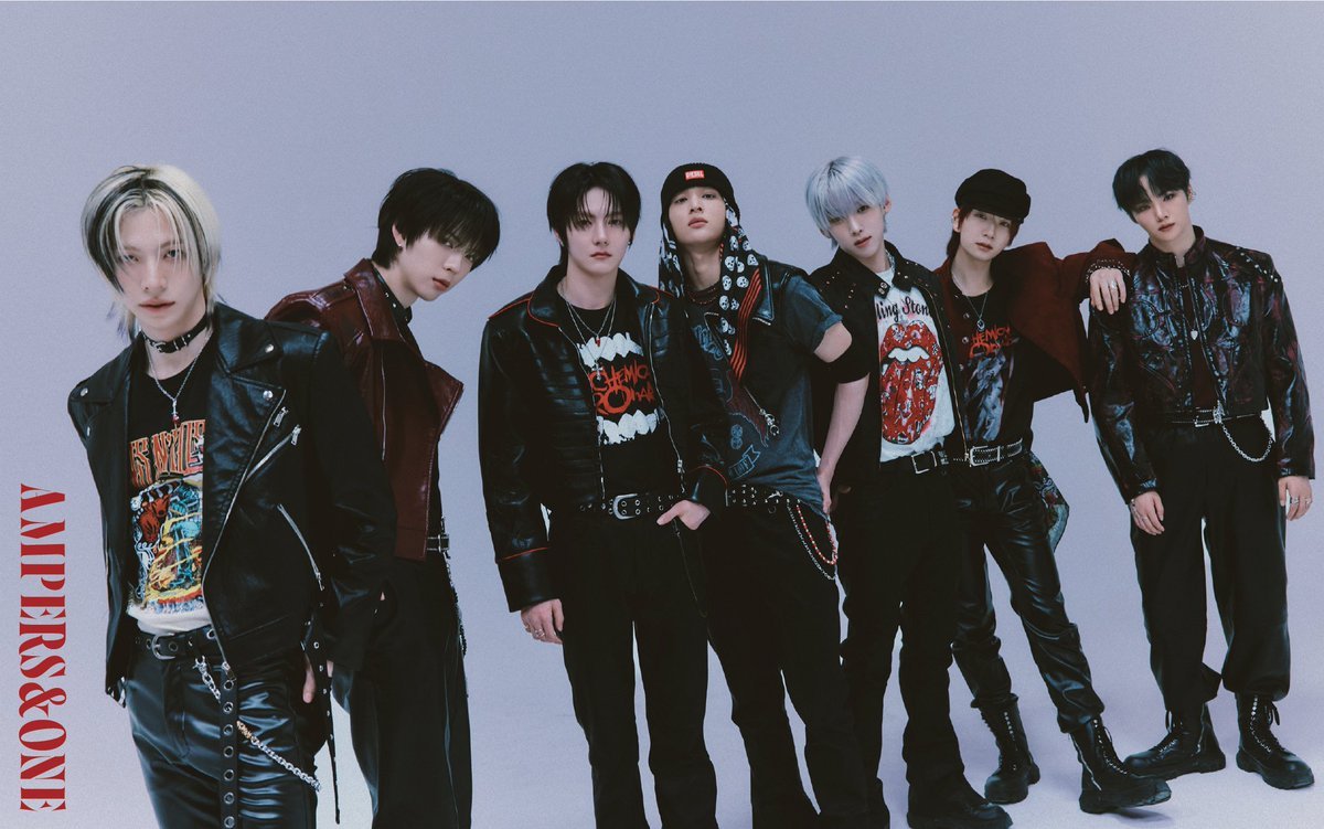 AMPERS&ONE members in an official FNC promotional group photograph