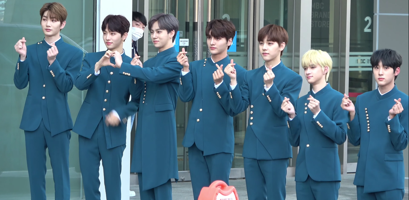 DRIPPIN group in November 2020, an archival photograph including former member Alex