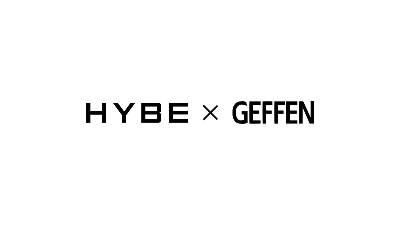 HYBE x Geffen Records company logo