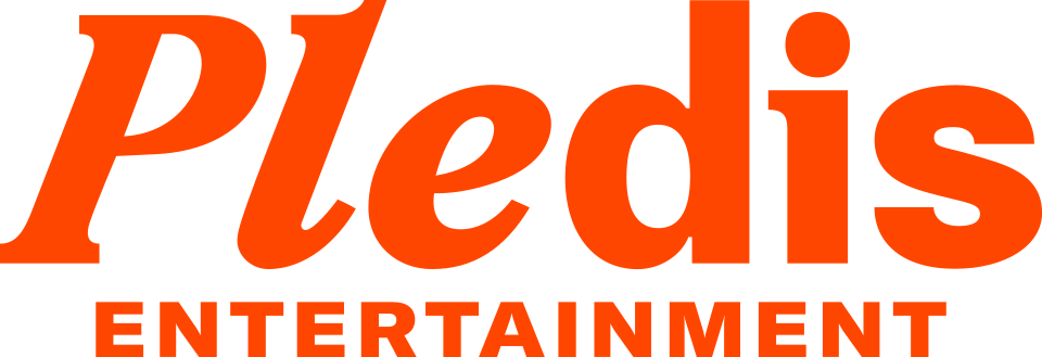 PLEDIS Entertainment official orange wordmark logo
