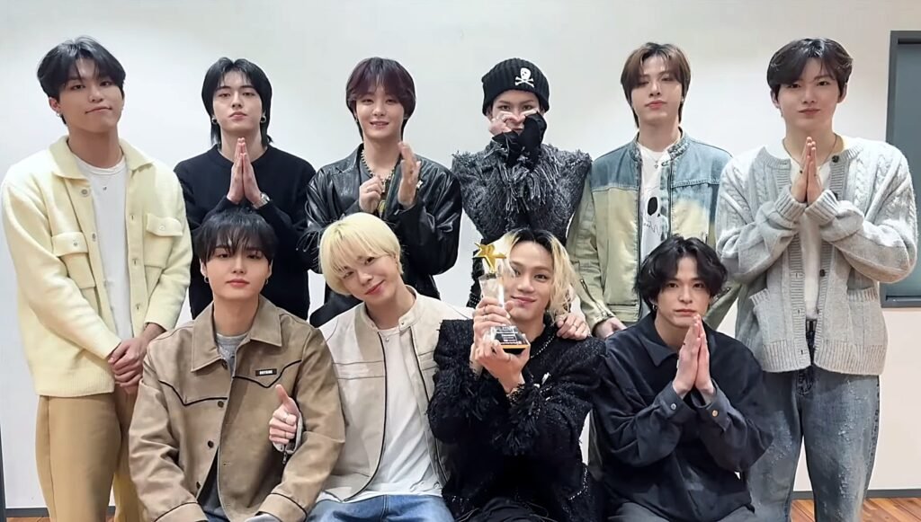 Ten TREASURE members at the 2024 TTA